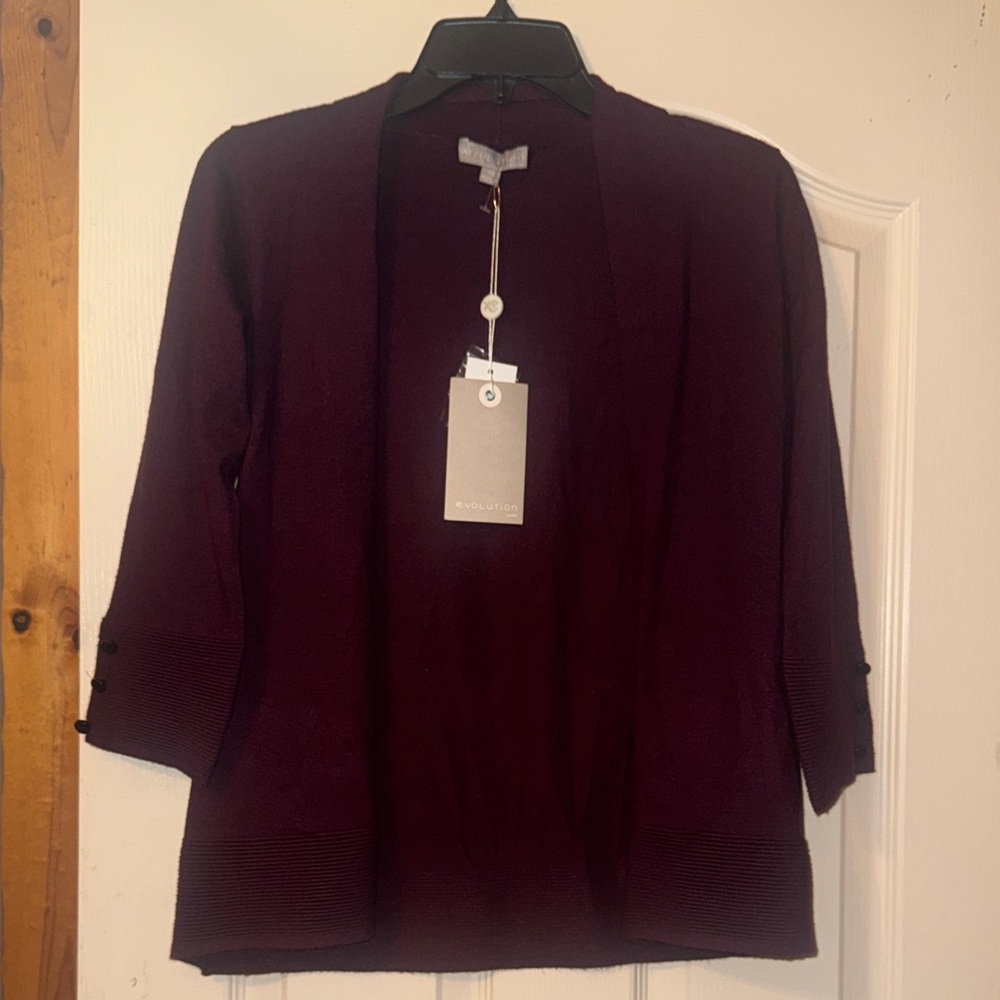 Chic Plum Cardigan by Woolrich